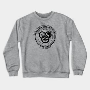 The Wheel of Time University - Dept. Head of Law Studies (Blue Sitter) Crewneck Sweatshirt